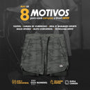 Short de Compressão 2 em 1 - Cinza Chumbo