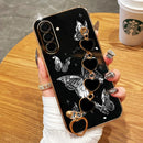 STRIBS Capa Borboleta de Luxo com Pulseira para Samsung Galaxy A